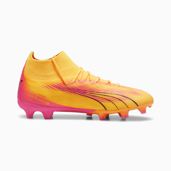 ULTRA PRO FG/AG Football Boots, Sun Stream-PUMA Black-Sunset Glow, large-ZAF