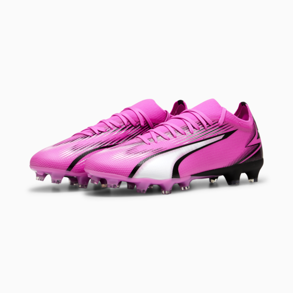 ULTRA MATCH FG/AG Football Boots Unisex, Poison Pink-PUMA White-PUMA Black, large-ZAF