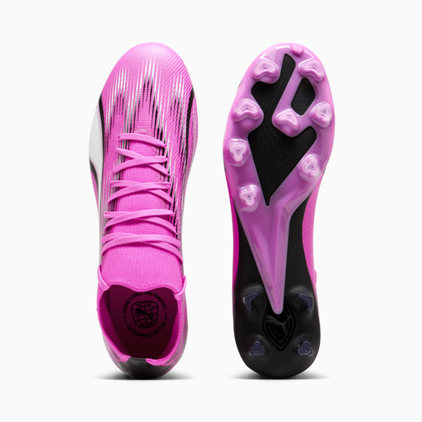 ULTRA MATCH FG/AG Football Boots Unisex, Poison Pink-PUMA White-PUMA Black, large-ZAF