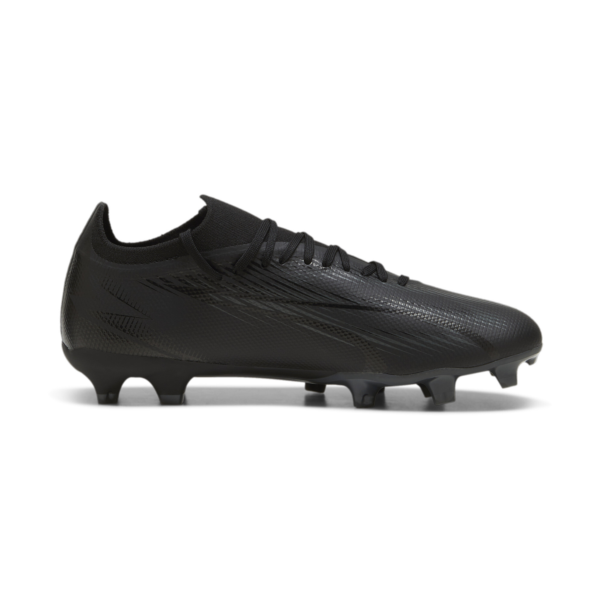 Men's PUMA ULTRA MATCH FG/AG Football Boots In Black, Size EU 43