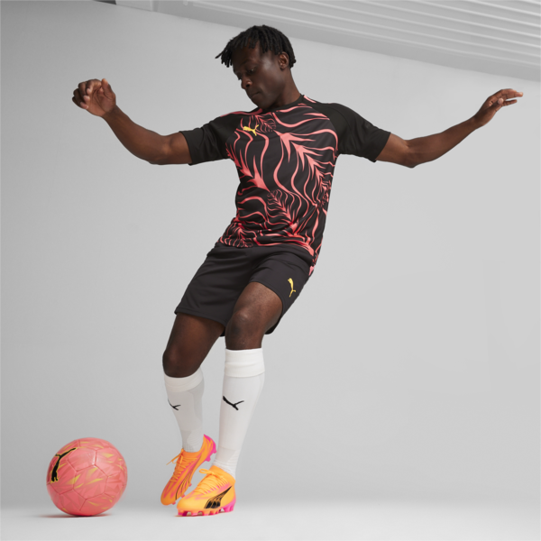 ULTRA MATCH FG/AG Football Boots Unisex, Sun Stream-PUMA Black-Sunset Glow, large-ZAF