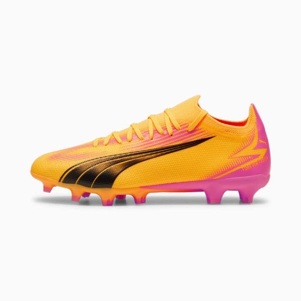 ULTRA MATCH FG/AG Football Boots Unisex, Sun Stream-PUMA Black-Sunset Glow, large-ZAF