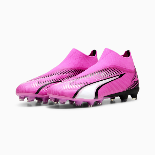 ULTRA MATCH FG/AG Laceless Football Boots, Poison Pink-PUMA White-PUMA Black, large-ZAF