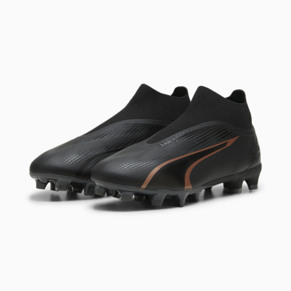 ULTRA MATCH FG/AG Laceless Football Boots, PUMA Black-Copper Rose, large-ZAF
