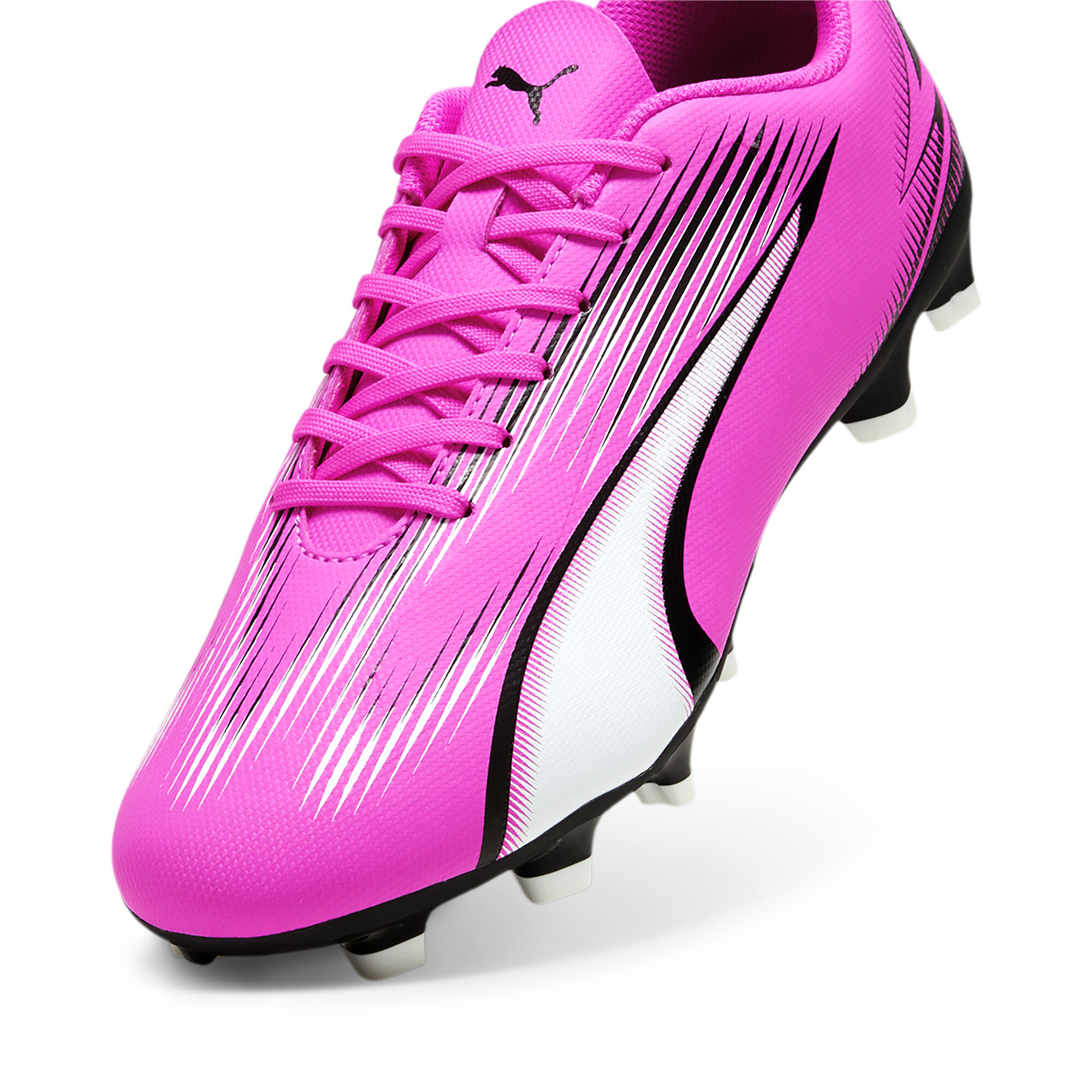 Men's PUMA ULTRA PLAY FG/AG Football Boots In Pink, Size EU 44.5