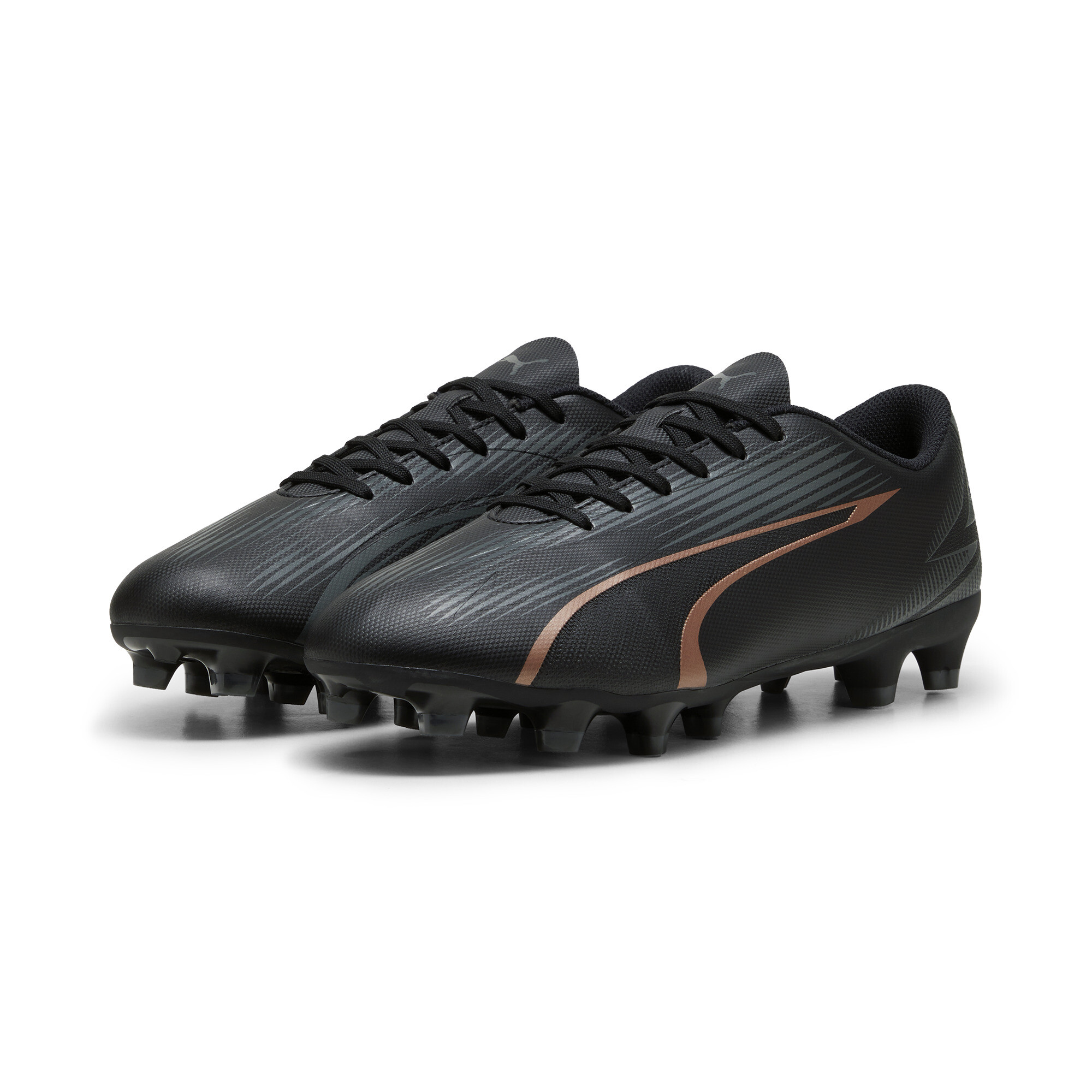 Men's PUMA ULTRA PLAY FG/AG Football Boots In Black, Size EU 41