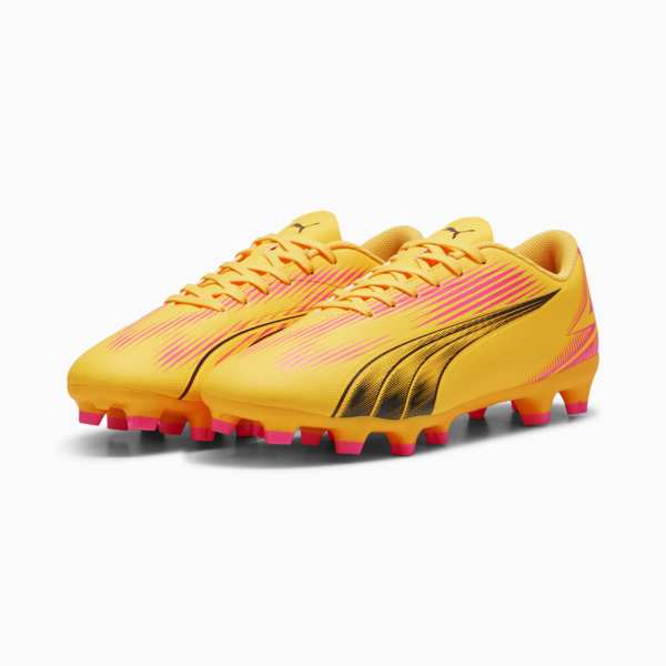 ULTRA PLAY FG/AG Football Boots, Sun Stream-PUMA Black-Sunset Glow, large-ZAF