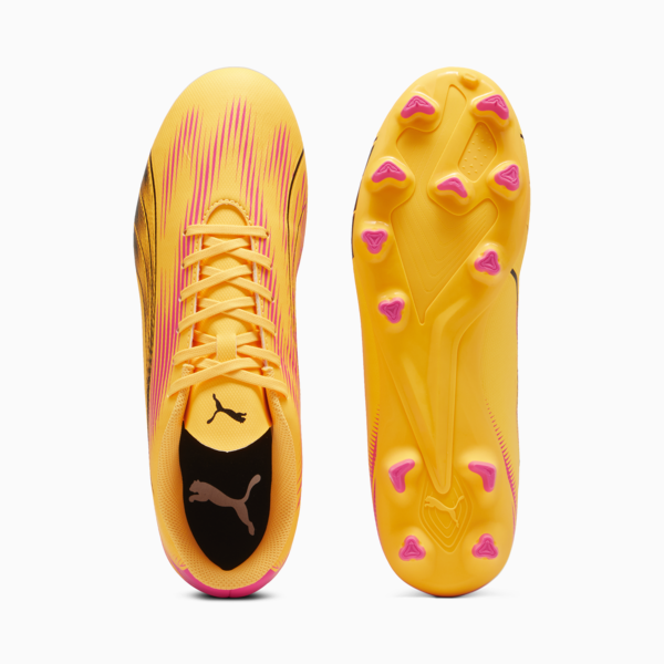 ULTRA PLAY FG/AG Football Boots, Sun Stream-PUMA Black-Sunset Glow, large-ZAF
