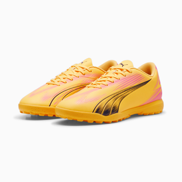 ULTRA PLAY TT Football Boots Unisex, Sun Stream-PUMA Black-Sunset Glow, large-ZAF