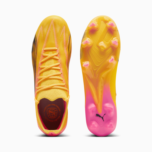 Botines de fútbol ULTRA ULTIMATE FG/AG para mujer, Sun Stream-PUMA Black-Sunset Glow, large-ARG