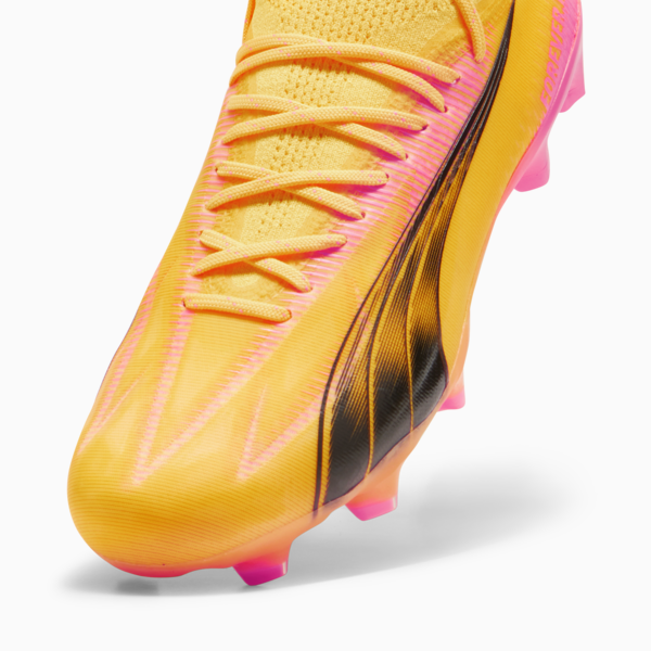 Botines de fútbol ULTRA ULTIMATE FG/AG para mujer, Sun Stream-PUMA Black-Sunset Glow, large-ARG