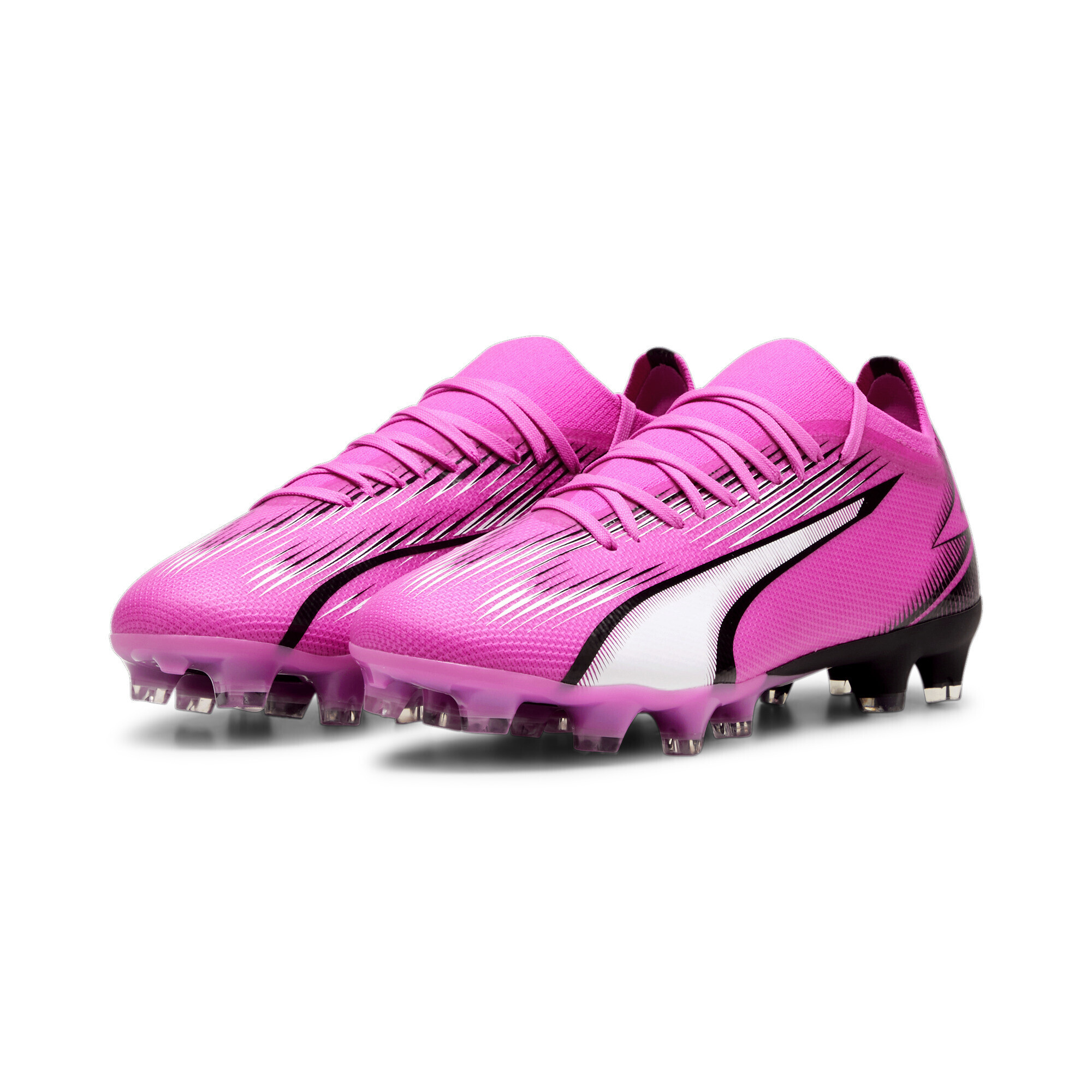 Women's PUMA ULTRA MATCH FG/AG Football Boots In Pink, Size EU 36