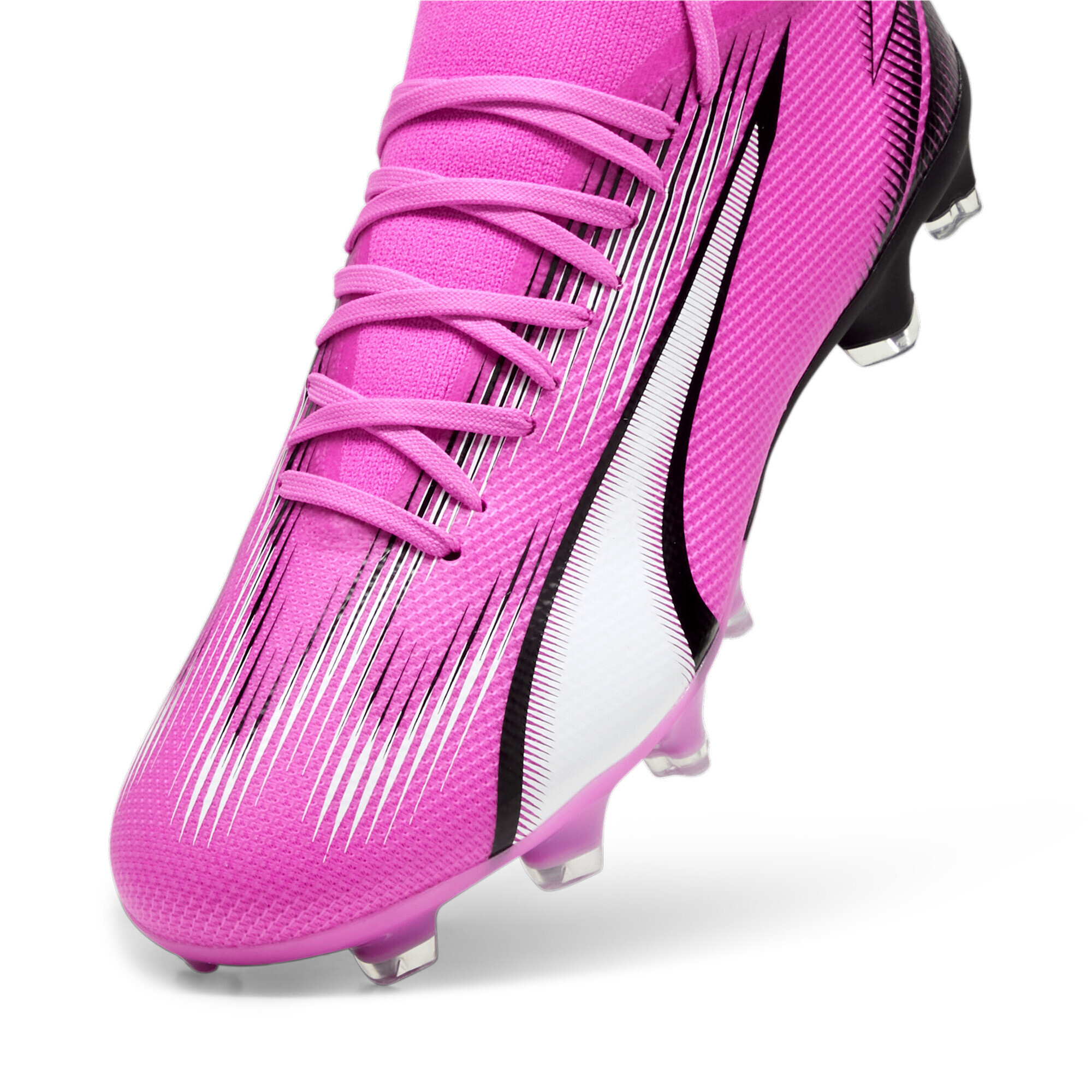 Women's PUMA ULTRA MATCH FG/AG Football Boots In Pink, Size EU 40