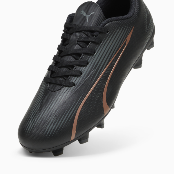 ULTRA PLAY FG/AG Youth Football Boots, PUMA Black-Copper Rose, large-ZAF