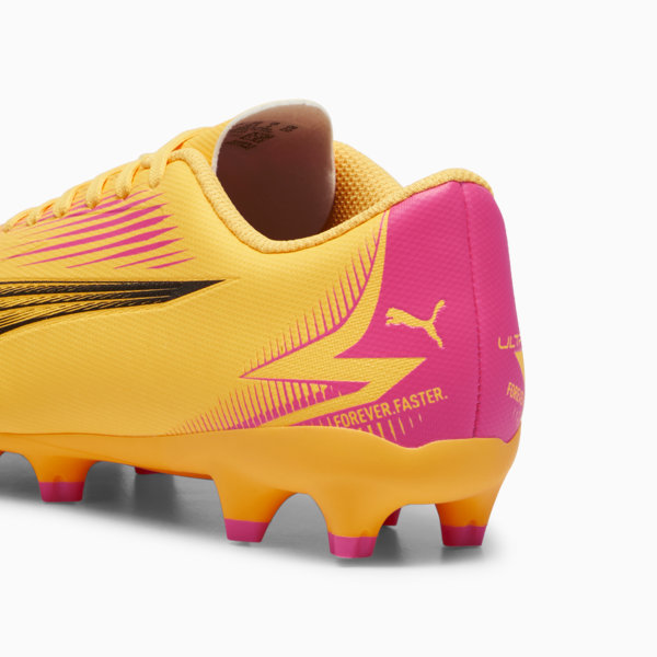 ULTRA PLAY FG/AG Youth Football Boots, Sun Stream-PUMA Black-Sunset Glow, large-ZAF