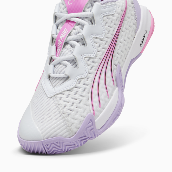 Zapatillas de Pádel NOVA Elite para mujer, Silver Mist-PUMA White-Vivid Violet, large-ARG