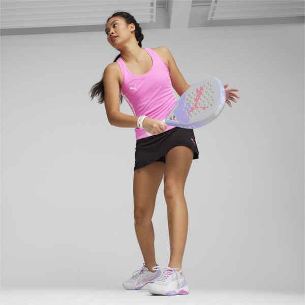 NOVA Court Women's Padel Shoes, Silver Mist-PUMA White-Vivid Violet, large-MEX