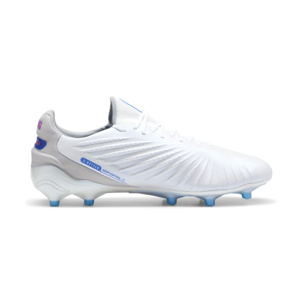 KING ULTIMATE FG/AG Football Boots, PUMA White-Bluemazing-Flat Light Gray-Sunset Glow, large-ZAF