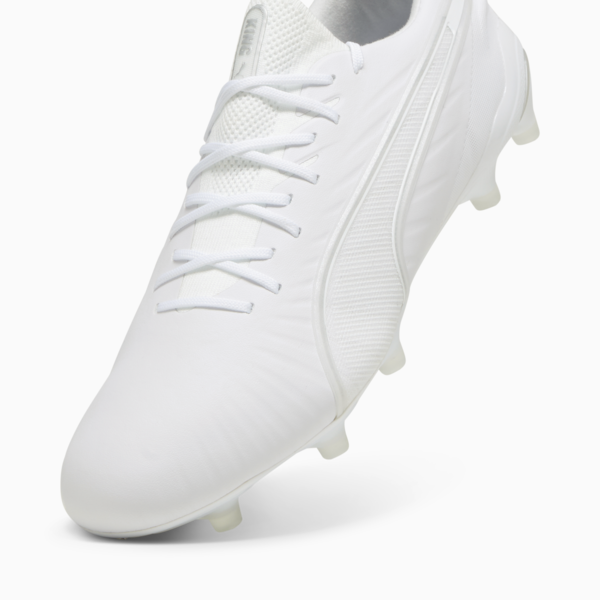 KING ULTIMATE FG/AG Football Boots, PUMA White-PUMA Silver, large-MEX