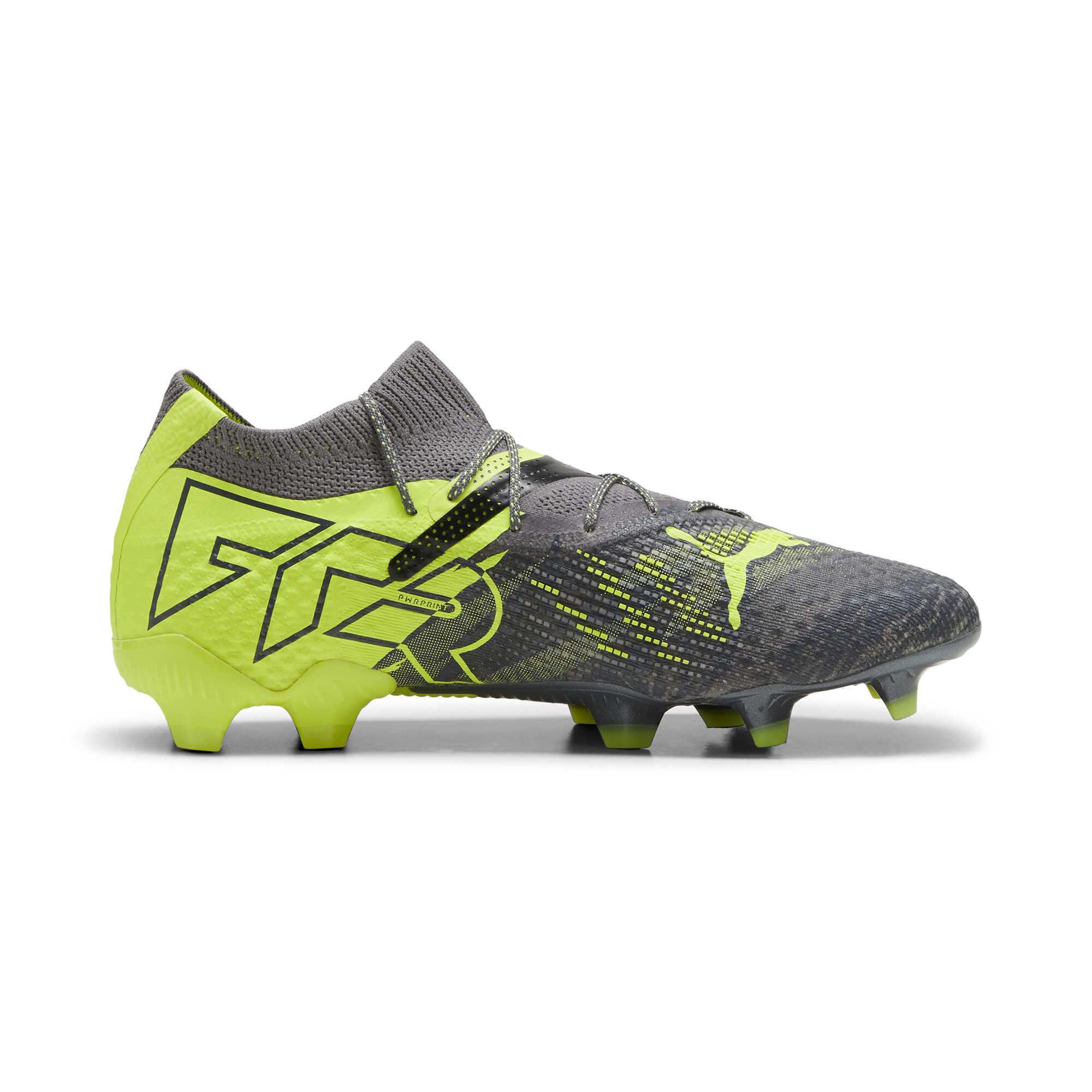 Men's PUMA FUTURE 7 ULTIMATE RUSH FG/AG Football Boots In Gray, Size EU 43