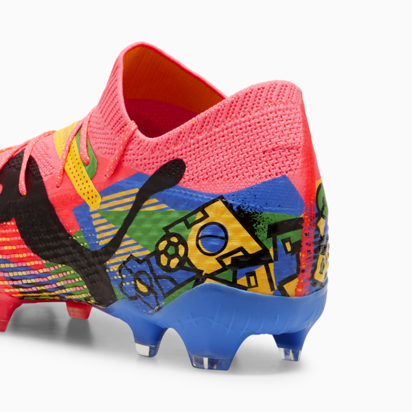 Botines de fútbol PUMA x NEYMAR JR FUTURE 7 ULTIMATE FG/AG, Sunset Glow-PUMA Black-Sun Stream-PUMA Green-Bluemazing, large-ARG