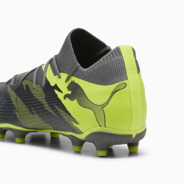 FUTURE 7 MATCH RUSH FG/AG Football Boots, Strong Gray-Cool Dark Gray-Electric Lime, large-ZAF