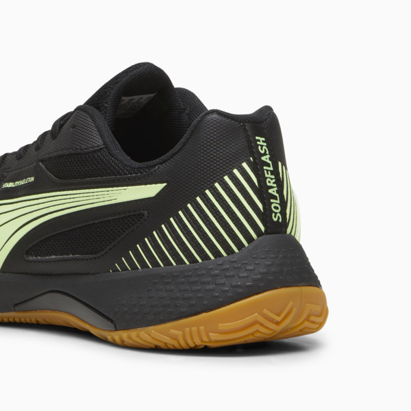Solarflash III Indoor Sports Shoes, PUMA Black-Fizzy Apple, large-ZAF