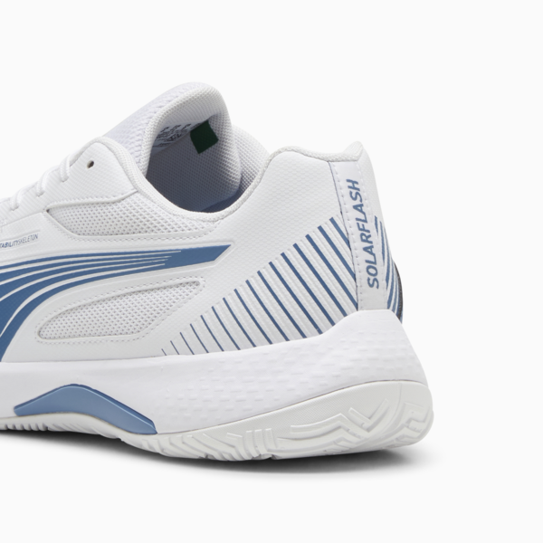 Solarflash III Indoor Sports Shoes, PUMA White-Blue Horizon, large-ZAF