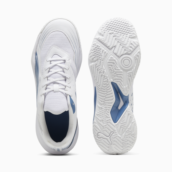 Solarflash III Indoor Sports Shoes, PUMA White-Blue Horizon, large-ZAF