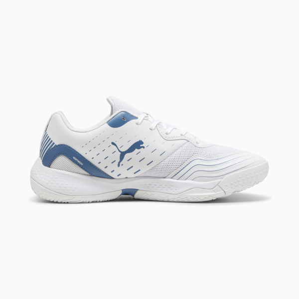 Solarflash III Indoor Sports Shoes, PUMA White-Blue Horizon, large-ZAF