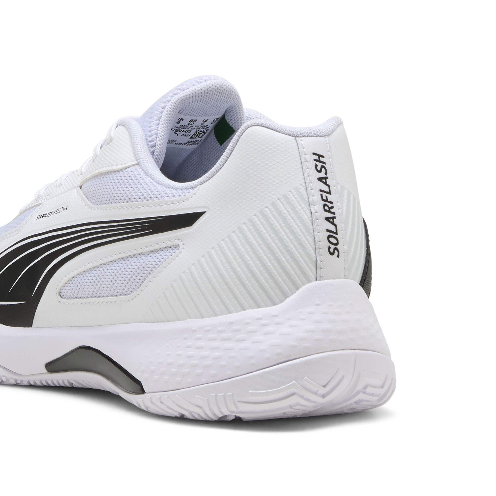 PUMA Solarflash III zaalschoenen, Zwart/Wit, Maat 44 thumbnail 5