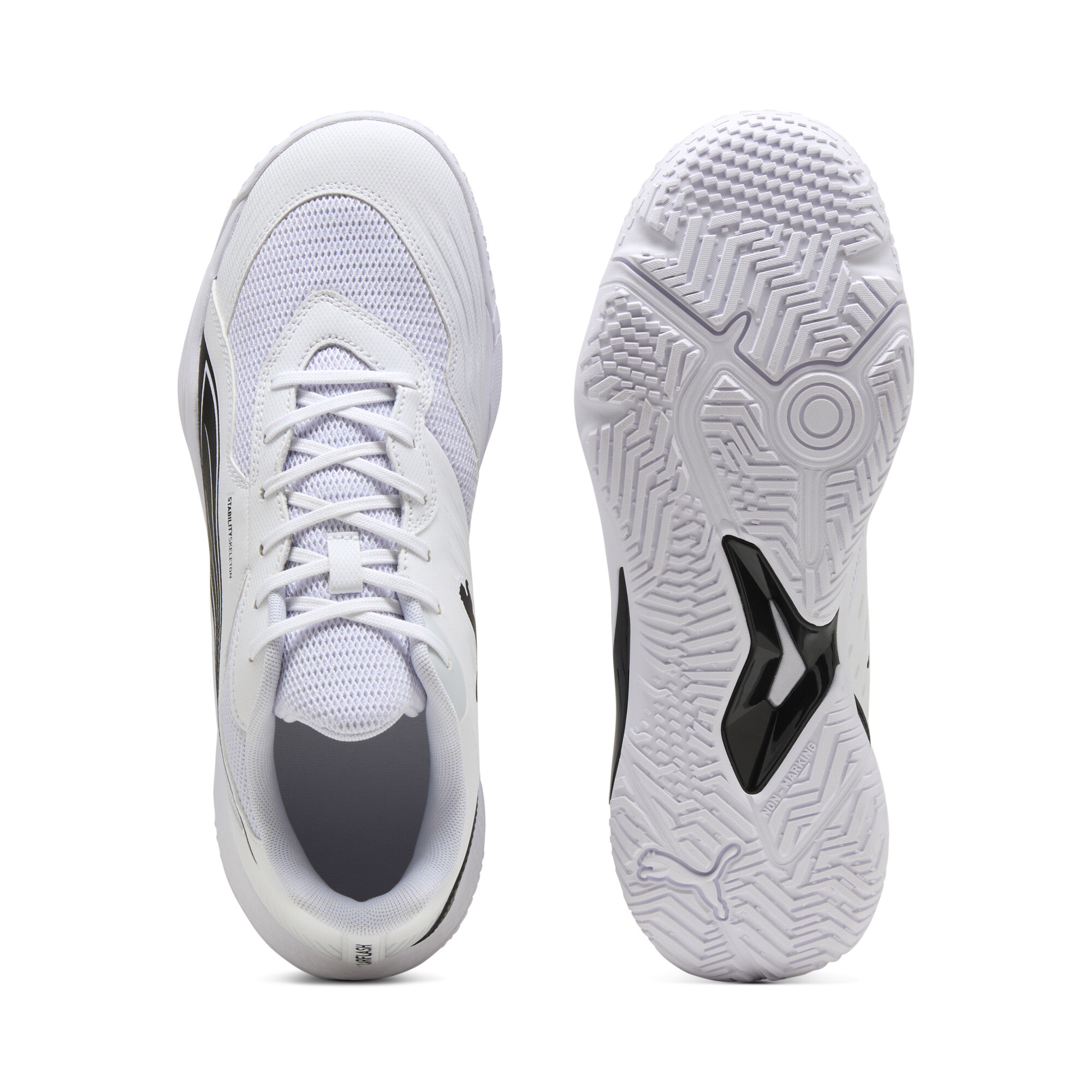 PUMA Solarflash III zaalschoenen, Zwart/Wit, Maat 44 thumbnail 4