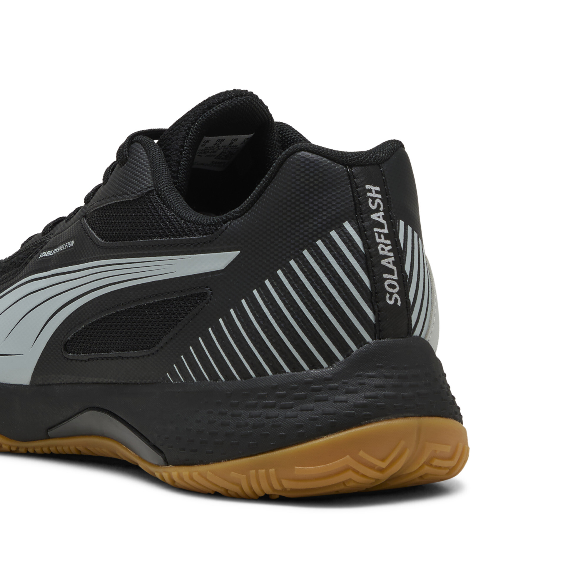 PUMA Solarflash III zaalschoenen, Zwart/Grijs, Maat 36 thumbnail 5
