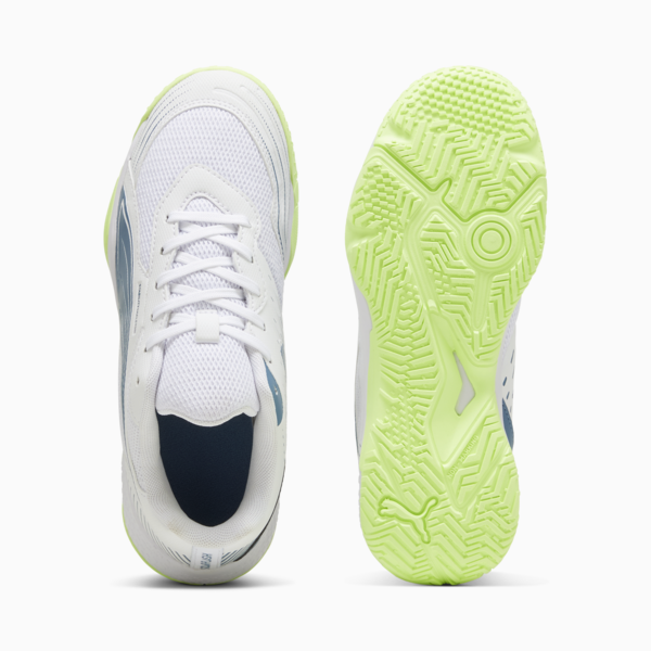 Solarflash III Indoor Sports Shoes Youth, PUMA White-Blue Horizon, large-ZAF