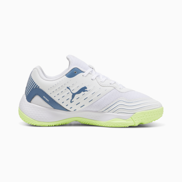 Solarflash III Indoor Sports Shoes Youth, PUMA White-Blue Horizon, large-ZAF