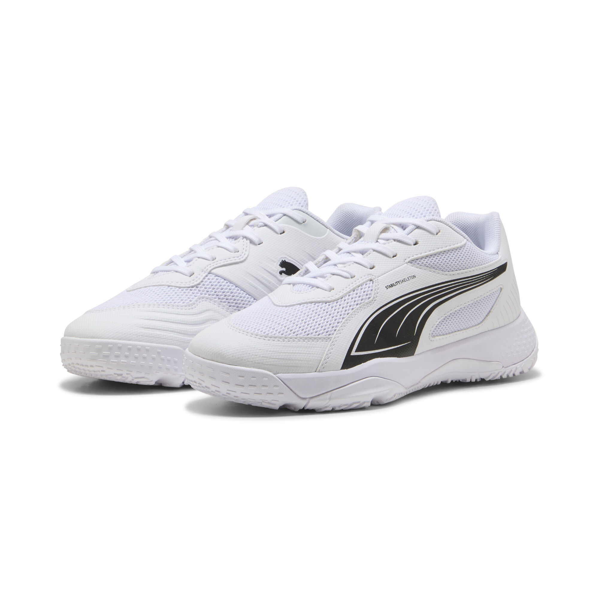 PUMA Solarflash III zaalschoenen, Zwart/Wit, Maat 36 thumbnail 6