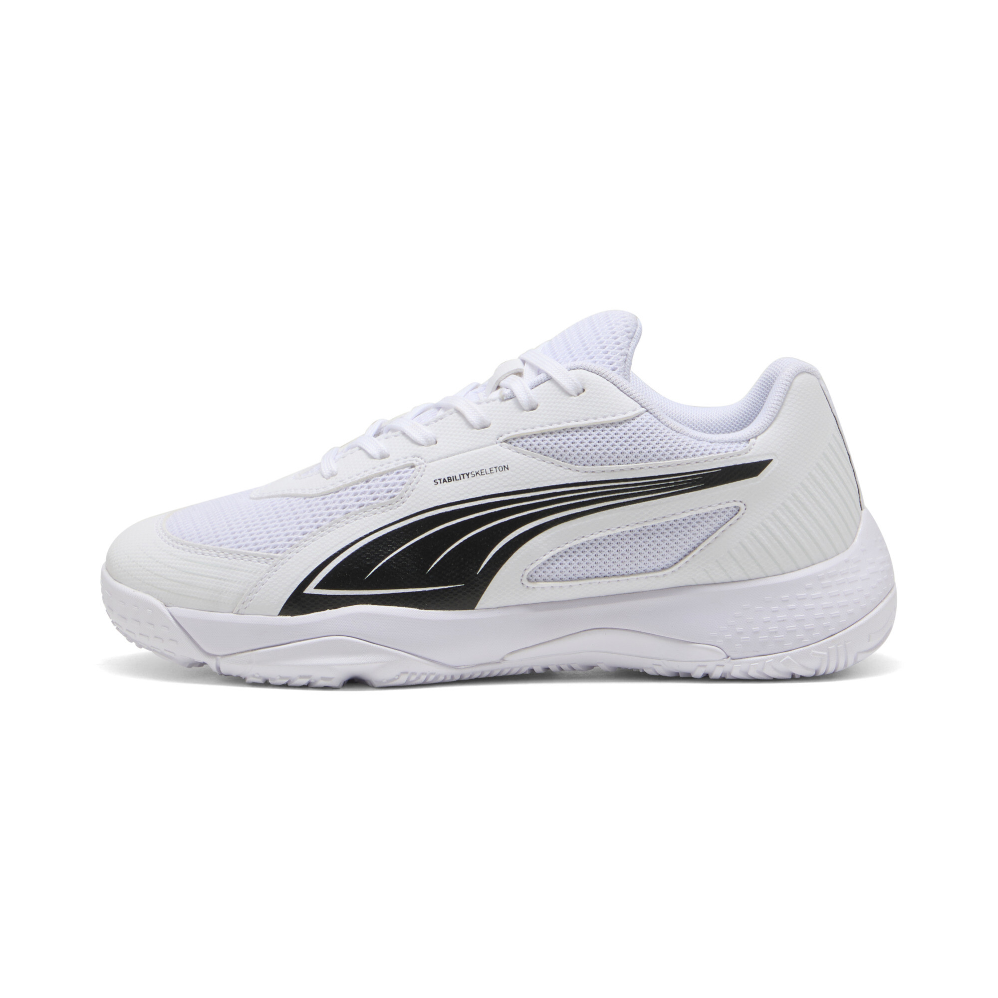 PUMA Solarflash III zaalschoenen, Zwart/Wit, Maat 36