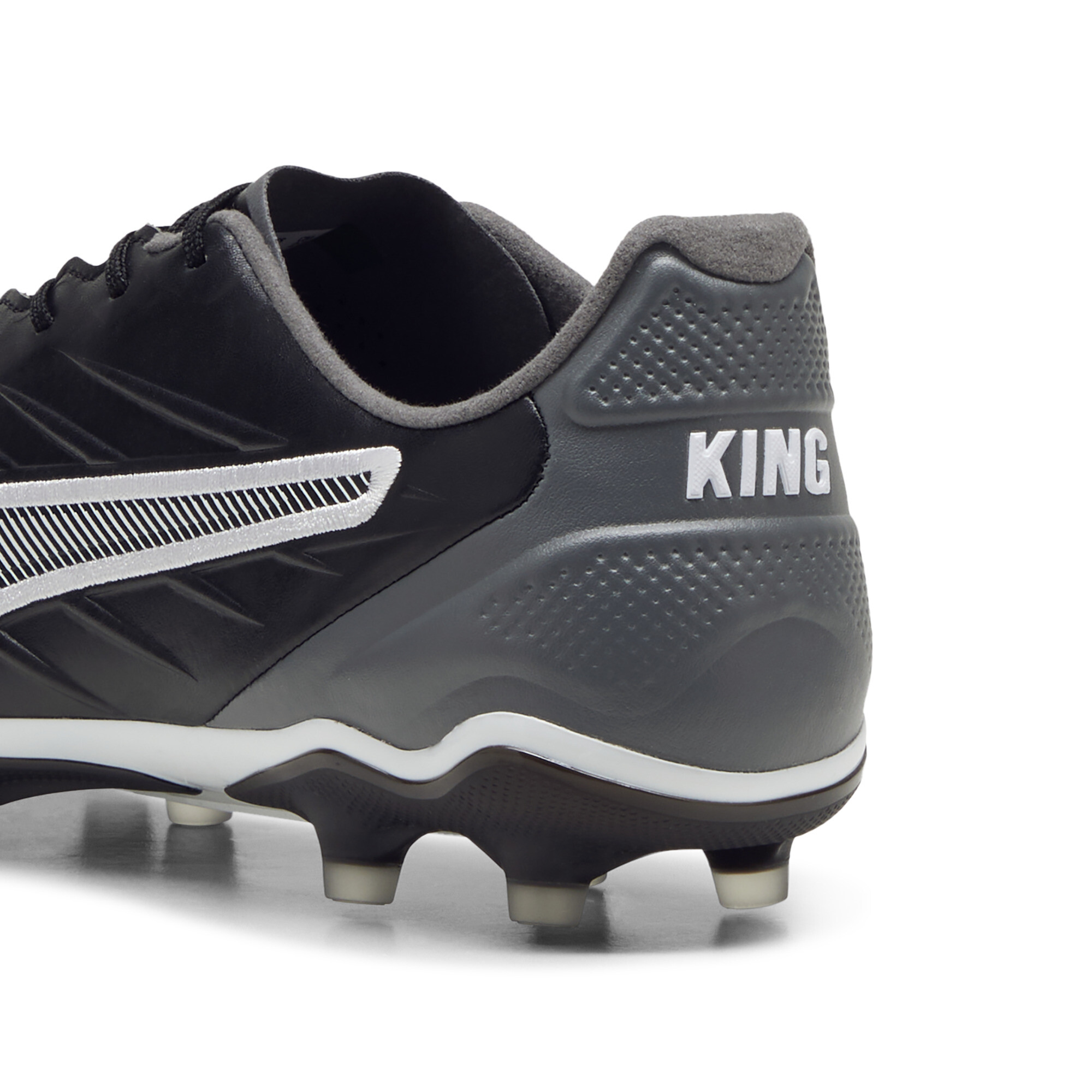 PUMA KING PROÂ FG/AG voetbalschoenen, Zwart/Grijs/Wit, Maat 39 thumbnail 5