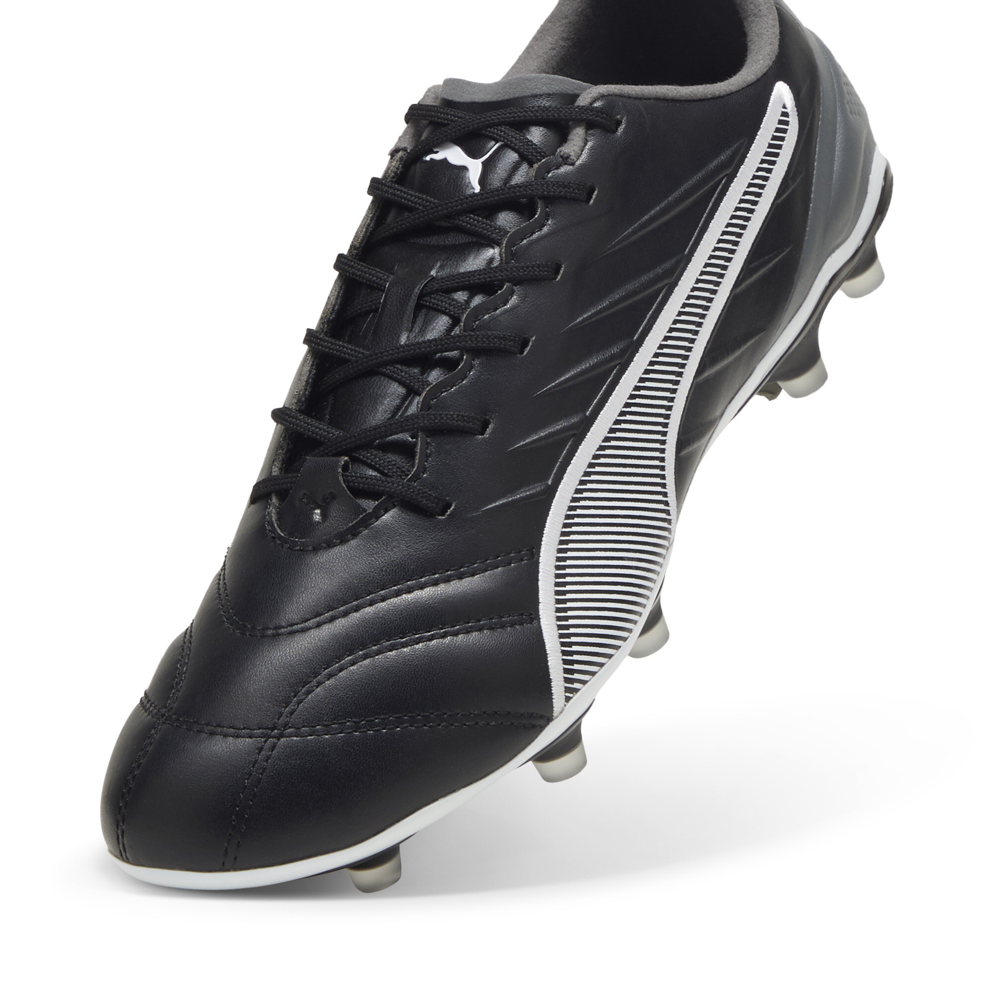PUMA KING PROÂ FG/AG voetbalschoenen, Zwart/Grijs/Wit, Maat 39 thumbnail 2