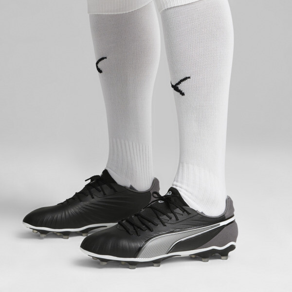 Puma black and white football boots store