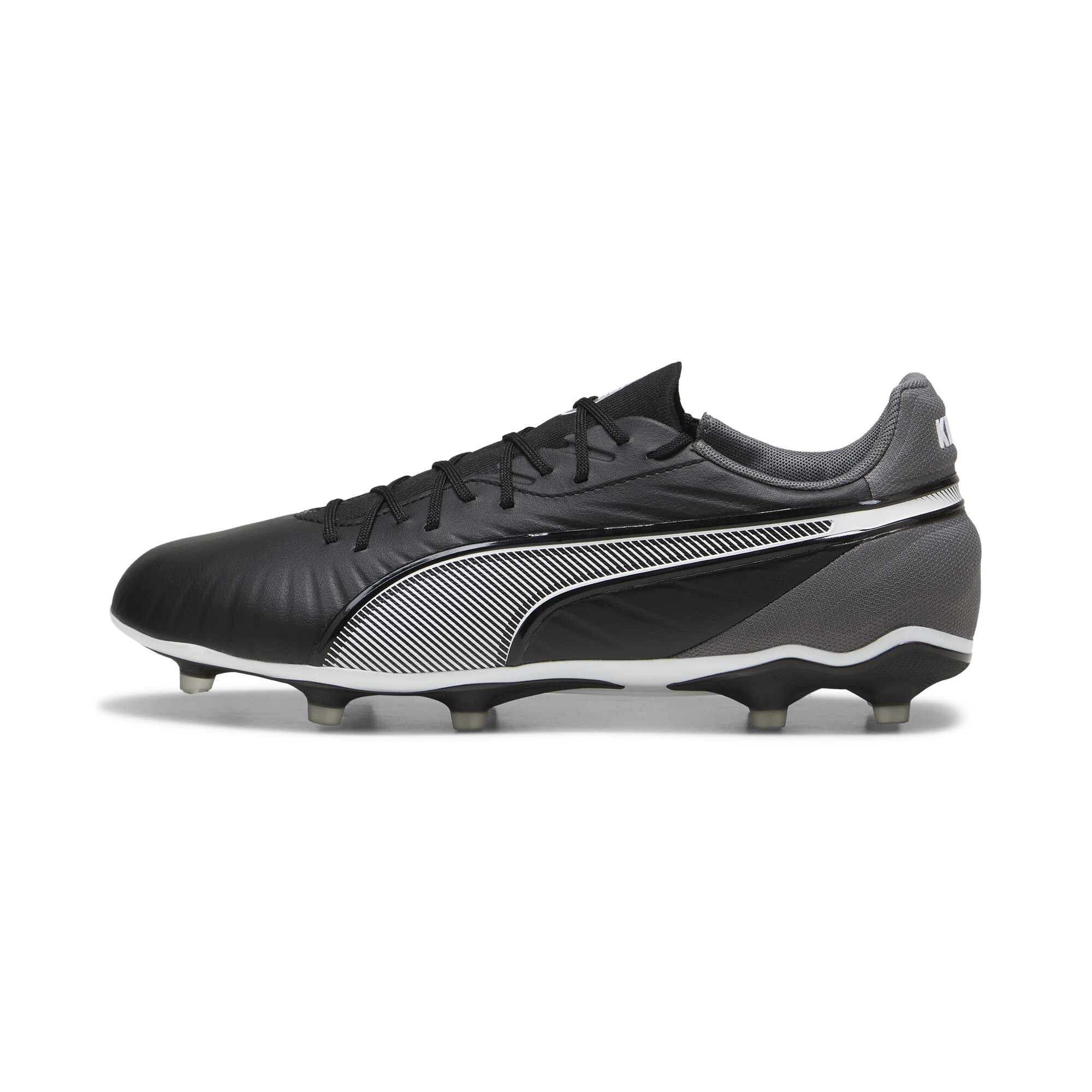 PUMA King MATCH FG AG Football Boots in PUMA Black PUMA White Cool Dark Gray Size 8.5