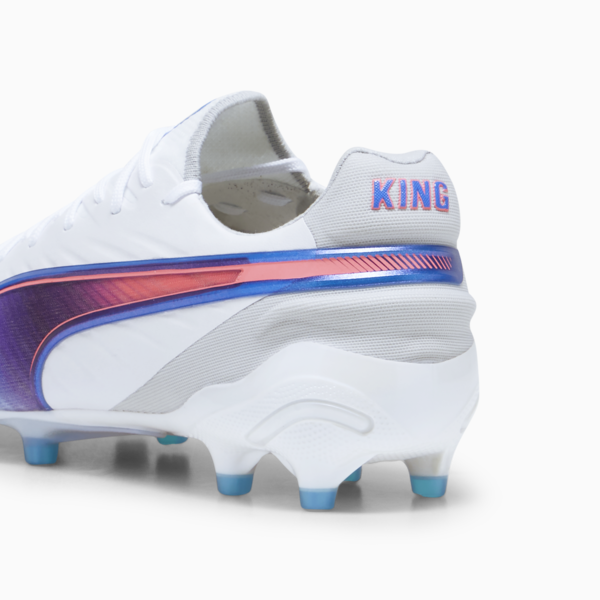 Tacos de futbol KING ULTIMATE FG/AG, PUMA White-Bluemazing-Flat Light Gray-Sunset Glow, large-MEX