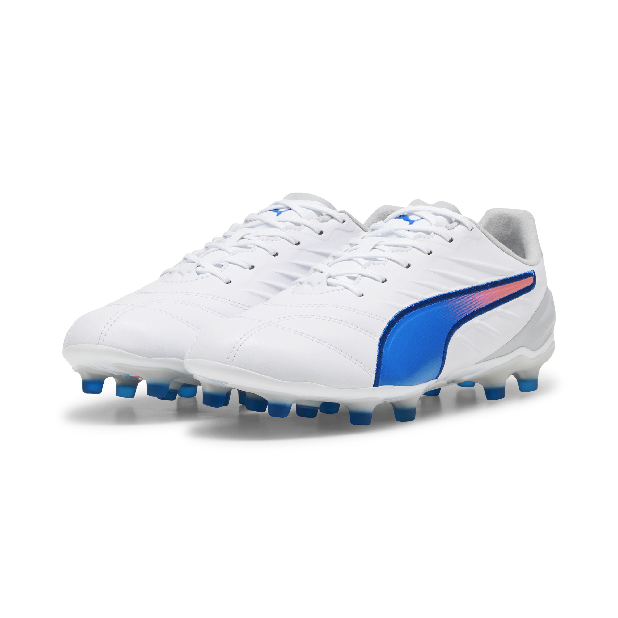 Women's Puma KING PRO FG/AG Football Boots, White, Size 41, Shoes