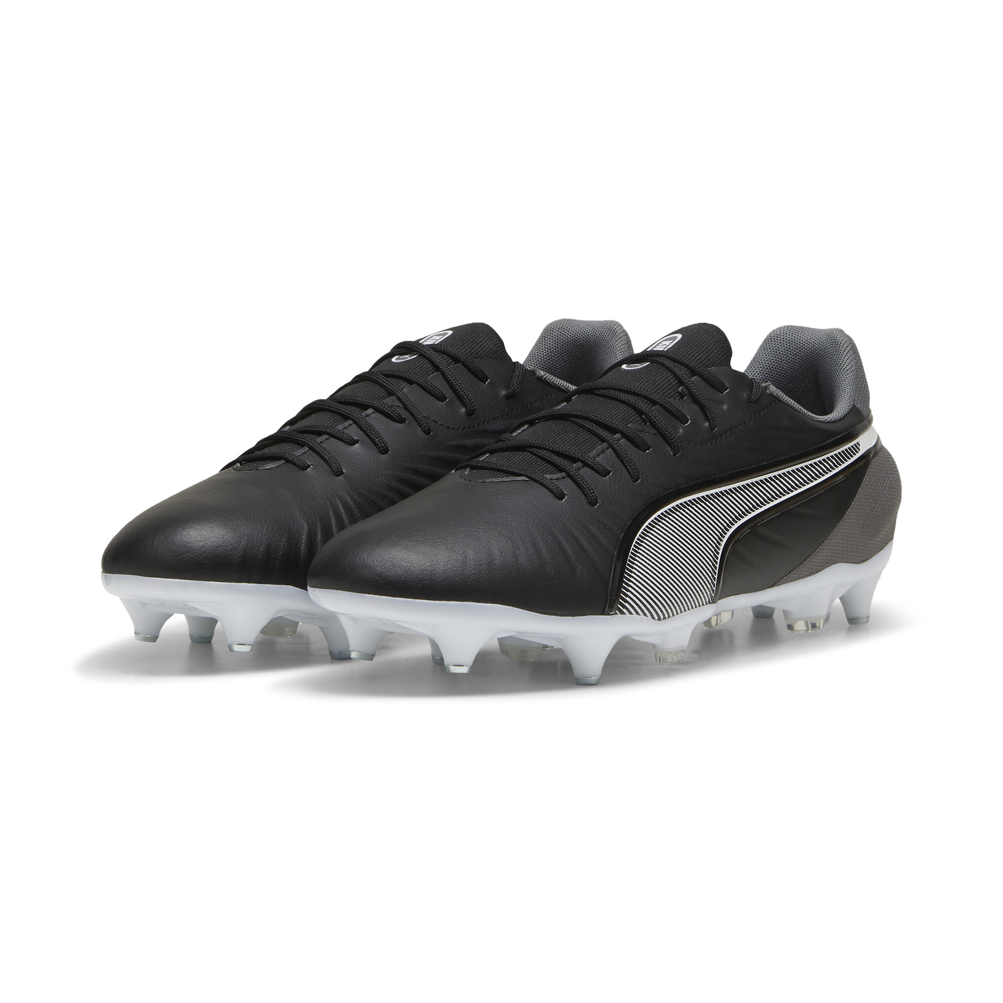 PUMA KING MATCH MxSG voetbalschoenen, Zwart/Grijs/Wit, Maat 39 thumbnail 6