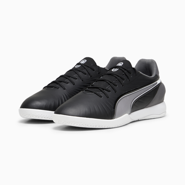 KING MATCH IT Football Boots, PUMA Black-PUMA White-Cool Dark Gray, large-MEX