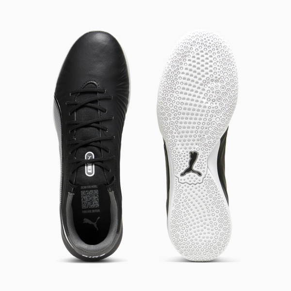 KING MATCH IT Football Boots, PUMA Black-PUMA White-Cool Dark Gray, large-MEX
