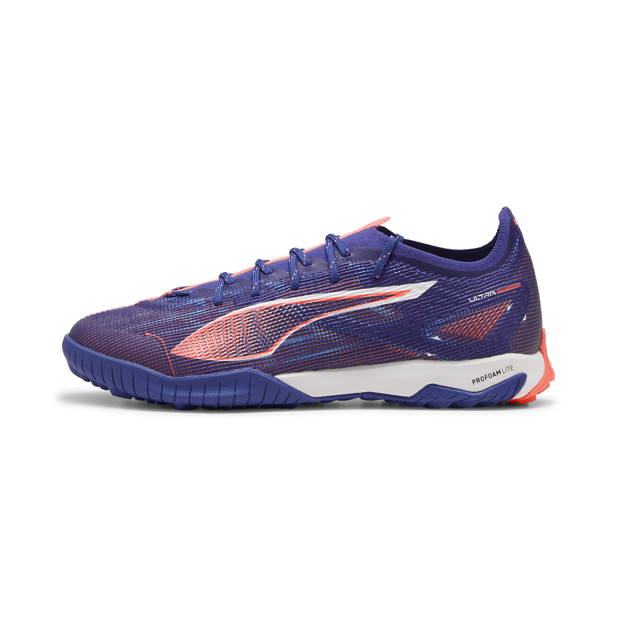 Puma ULTRA 5 PRO CAGE Fußballschuhe | Lapis Lazuli/White/Sunset Glow | Größe: 36