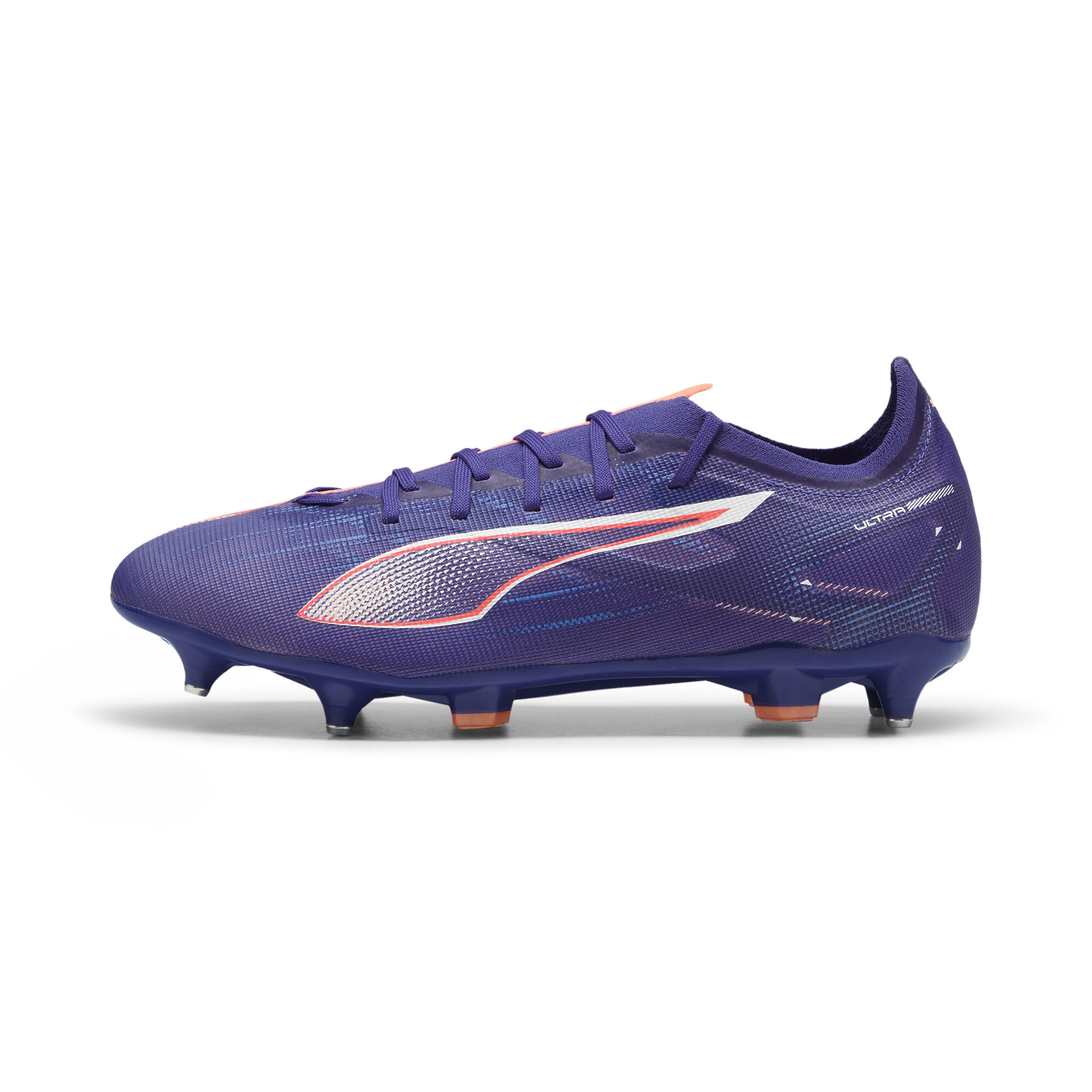 Puma ULTRA 5 MATCH MxSG Fußballschuhe | Lapis Lazuli/White/Sunset Glow | Größe: 40.5