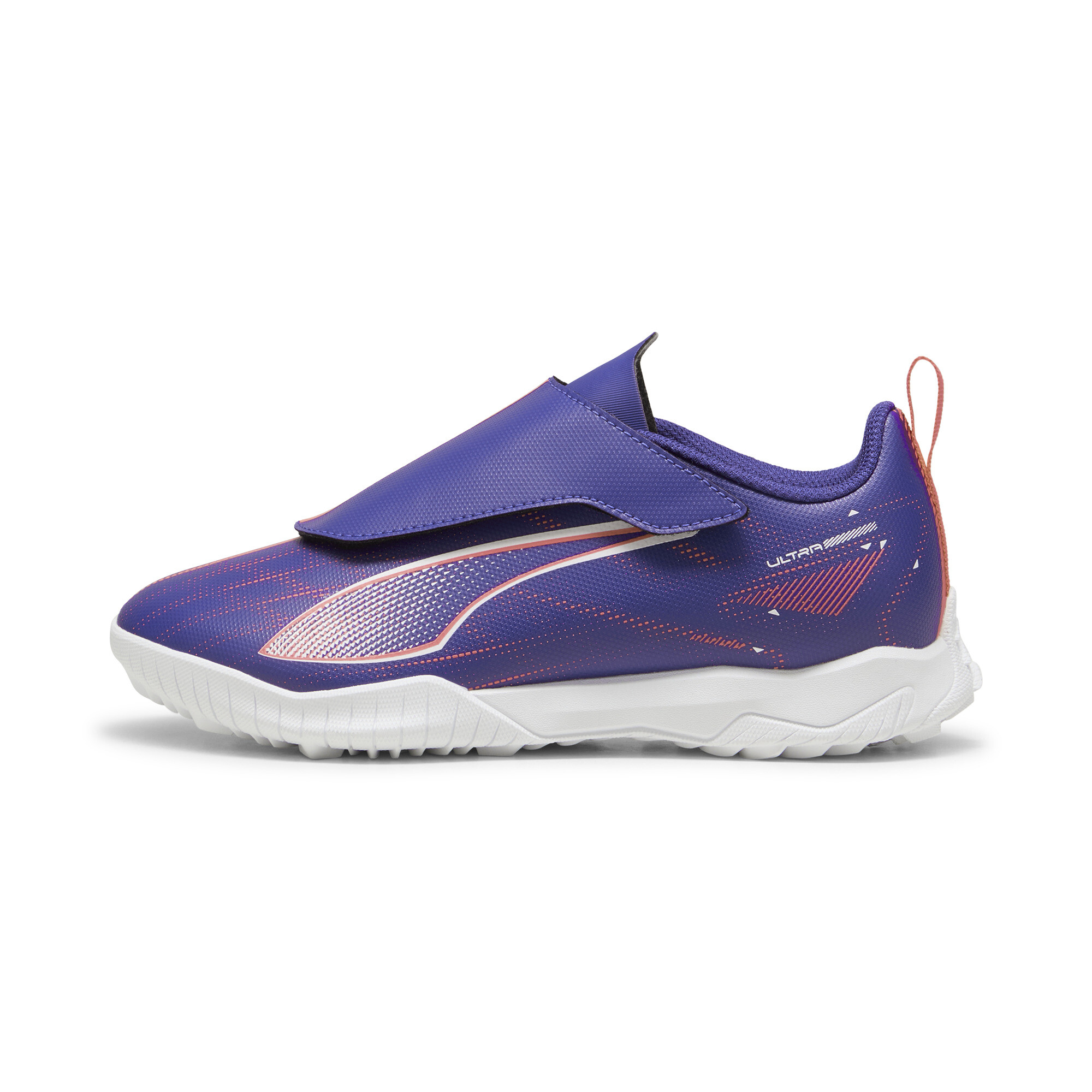 Puma ULTRA 5 PLAY TT Fußballschuhe Kinder | Lapis Lazuli/White/Sunset Glow | Größe: 34