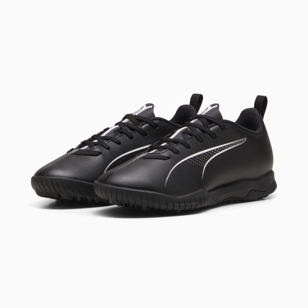 Tacos de fútbol ULTRA 5 PLAY TT juvenil, PUMA Black-PUMA White, large-MEX